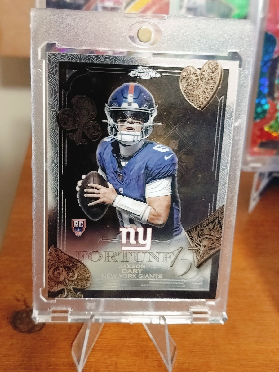 2025 Topps Chrome Football Jaxson Dart Fortune 15 Rookie Insert RC