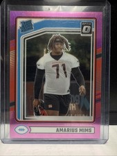 2024 Donruss Amarius Mims Optic Rated Rookie Preview Pink RC #350 Bengals