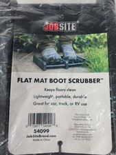 Jobsite Flat Mat Boot Scrubber Shoe Footwear Cleaning Tool - As Seen on TV