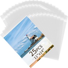 Acid Free Paper Protector Sheets, Clear Plastic Sleeves for 11x14/Pack of 25 