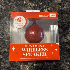Vivitar Bluetooth Christmas Ornament Wireless Speaker Red Brand New Pair Many