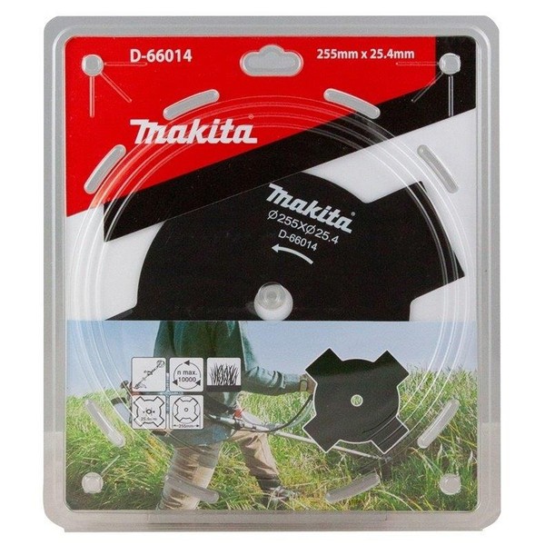 Makita 4-Zahn-Schlagmesser 255 X 25,4 Mm Motorsense Freischneidermesser-image
