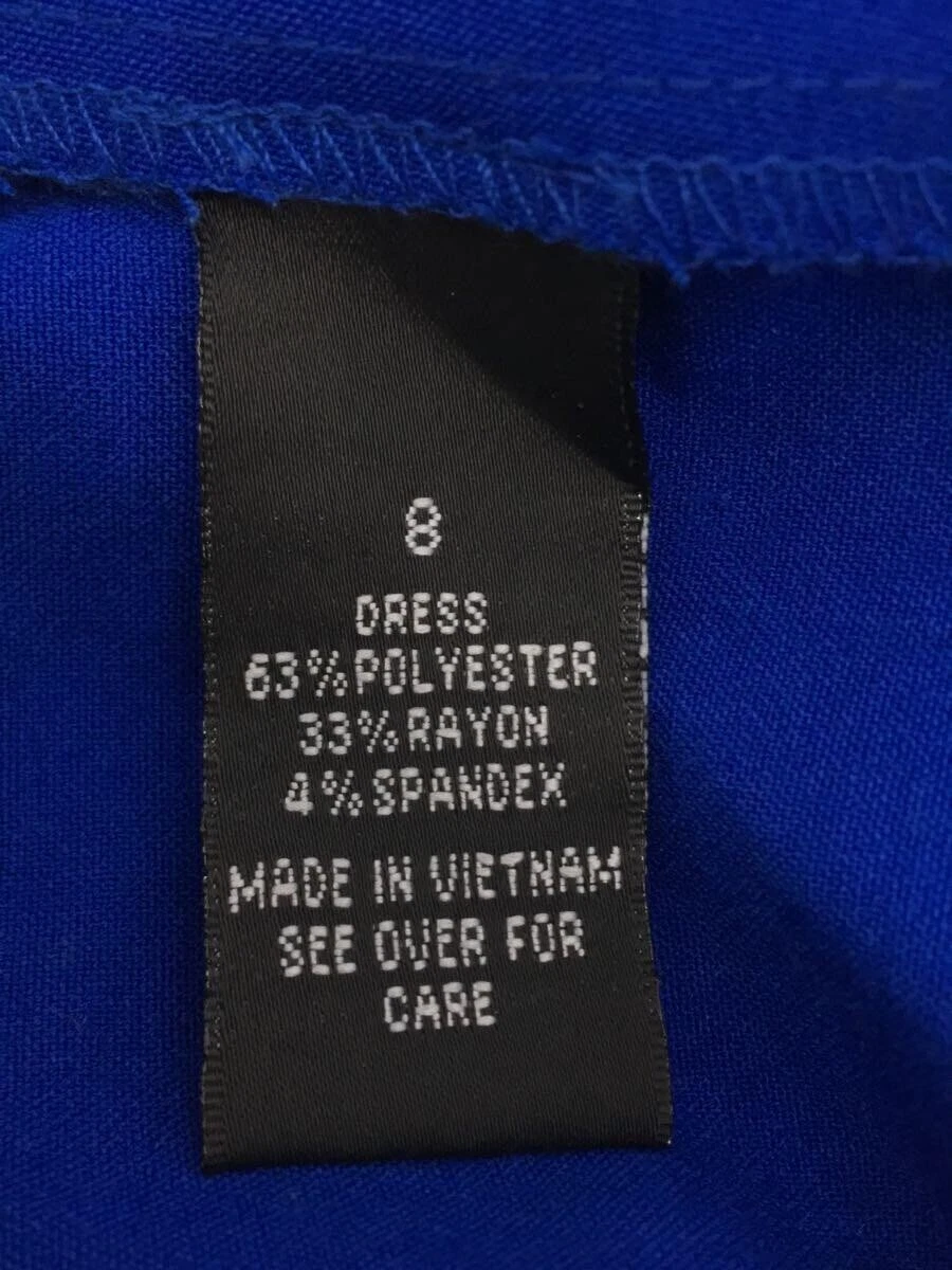 Abito smanicato 1017 Alyx 9SM blu poliestere taglia 8