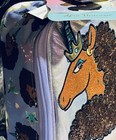 Afro Unicorn Kids Insulated Reusable Lunch Bag w/ Handle, Purple/Blue — photo 2