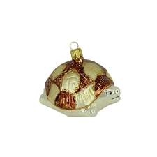 Haberland Christmas tree decoration, ball - turtle gold brown 8 cm