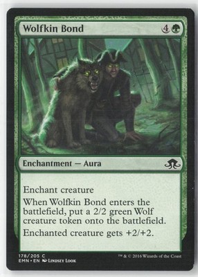 Wolfkin Bond 178 Common Eldritch Moon Magic: The Gathering Near Mint
