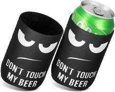 Kwmobile Set of 2 Neoprene Can Coolers Compatible with 330ml / 355ml Can - Don't