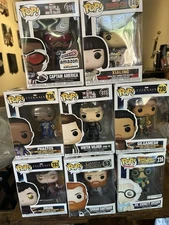 LOT OF 8 Funko POP! Marvel, Game Of Thrones, Back To the Future, BOX DAMAGE
