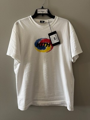Kith Seoul Spiral Vintage Tee White Size Medium M Logo Print Korea Exclusive NEW