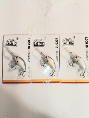 3 Castaic Loco 10 Crankbait 3&1/2''  1/2 oz. Chartreuse Shad 