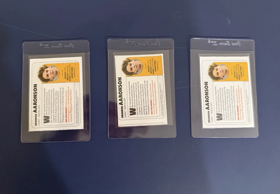 2021 Sports Illustrated for Kids Series 5 Brenden Aaronson #994 (All 3 Cards) - Image 2 of 2