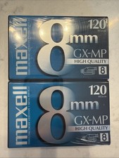 MAXELL GX-MP 8mm Camcorder Videotape Metal Particle 2 Pack - 120 Minutes P6-120