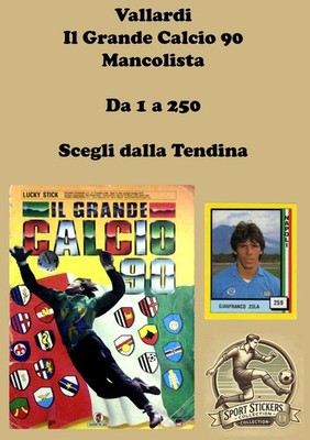 Vallardi il Grande Calcio 90 from 1 to 250 New Choose from list drop down menu