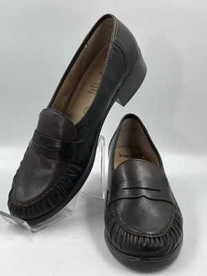 #ad ARA “Jenny” Women’s Mokassin Brown Leather Penny Loafer Shoes Size 9 H US 10 $46.96