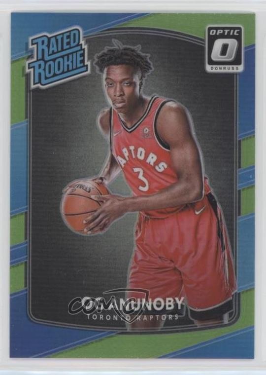 2017 Panini Donruss Optic Rated Lime Green Prizm 57/175 OG Anunoby Rookie RC 1yj