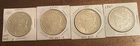 lot of 4 1921 morgan silver dollars
