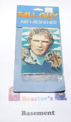 The Fall Guy Lee Majors Car Air Freshener Sealed VTG 1984 NOS New Cobbs Mfg Co