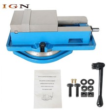 4'' Lockdown Vise CNC Milling Machine Bench Clamp Precision With 360 Swivel Base
