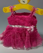 Build a Bear Pink Dress Rose Tulle Fancy BAB