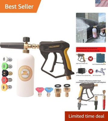 Professional-Grade X-887 Pressure Washer with Foam Cannon & Adjustable Nozzles