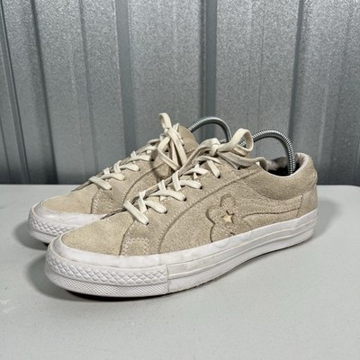 Converse One Star Golf Le Fleur Tyler The Creator Suede Cream Sneakers US 7