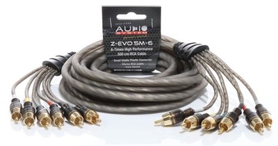 AUDIO SYSTEM Z-EVO 5.OM-6 Cinchkabel / RCA cable HIGH PERFORMANCE 5 meter 6-fach