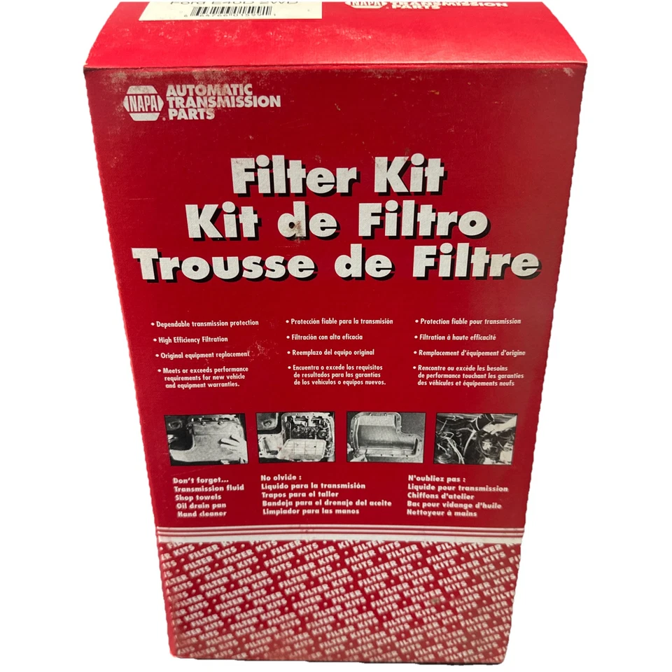 Kit de filtro de transmisión Ford E4OD 4R100 junta de cacerola 2x2 automático E40D Lincoln Foto 2 de 4