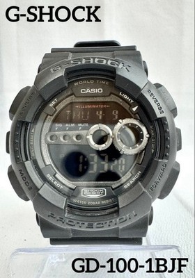 CASIO G-SHOCK GD-100-1BJF Big Case Super Illuminator Black Uhr