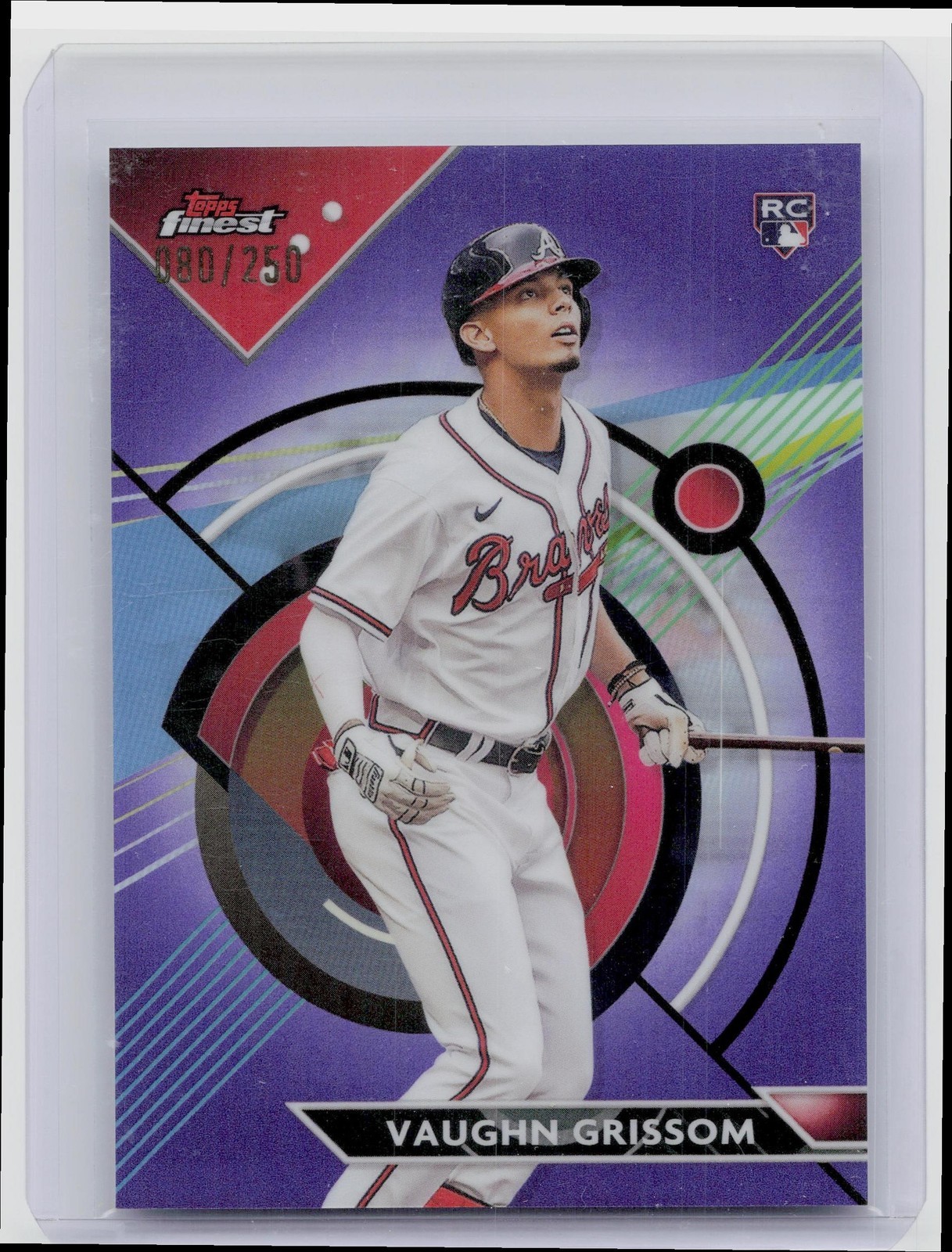2023 Finest Vaughn Grissom Purple Refractor /250 #88 Braves