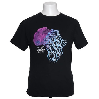 Rip Curl, T-shirt, Größe: L, Schwarz/Mehrfarbig, Print, Herren #XZi