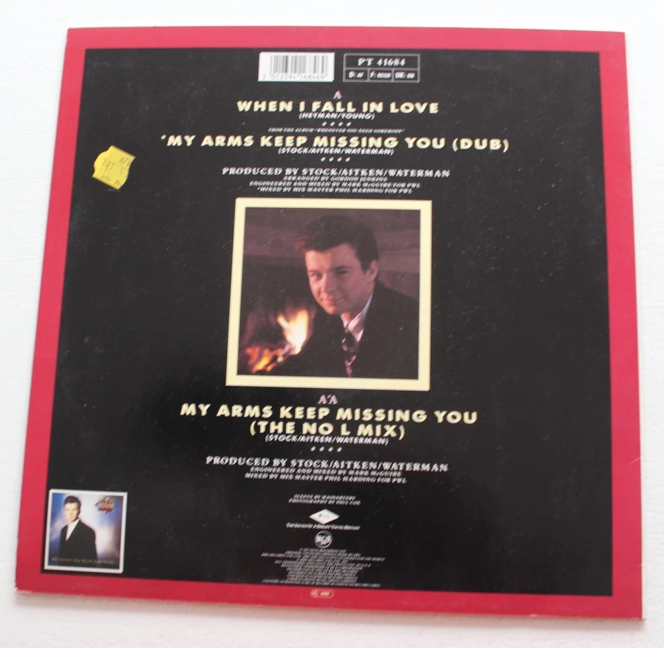 Rick Astley, whenever you need somebody , Maxi vinyl - Photo 2/2