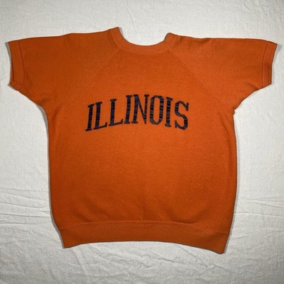 【Special】60s short sleeve sweat Vintage 1960s University Of Illinois Short Sleeve Sweatshirt Sz