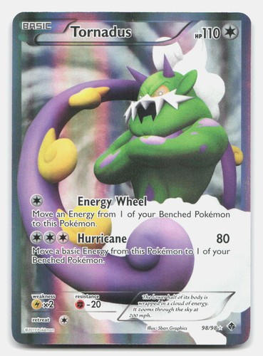 Tornadus 98/98 Ultra Rare Emerging Powers Pokemon Holo NM