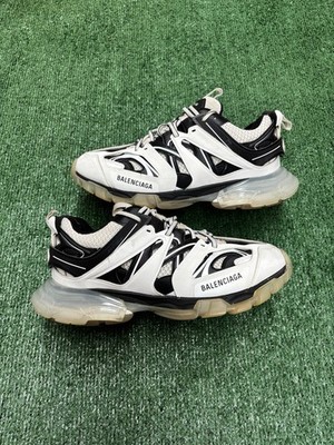 Size 9 - Balenciaga Track Sneaker Clear Sole - White Black | eBay