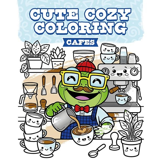 Cute Cozy Coloring: Cafes - Image 5