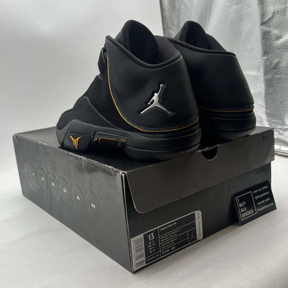 Size 13 - Jordan Melo M4 Black - (317154-001) - Image 4 of 4