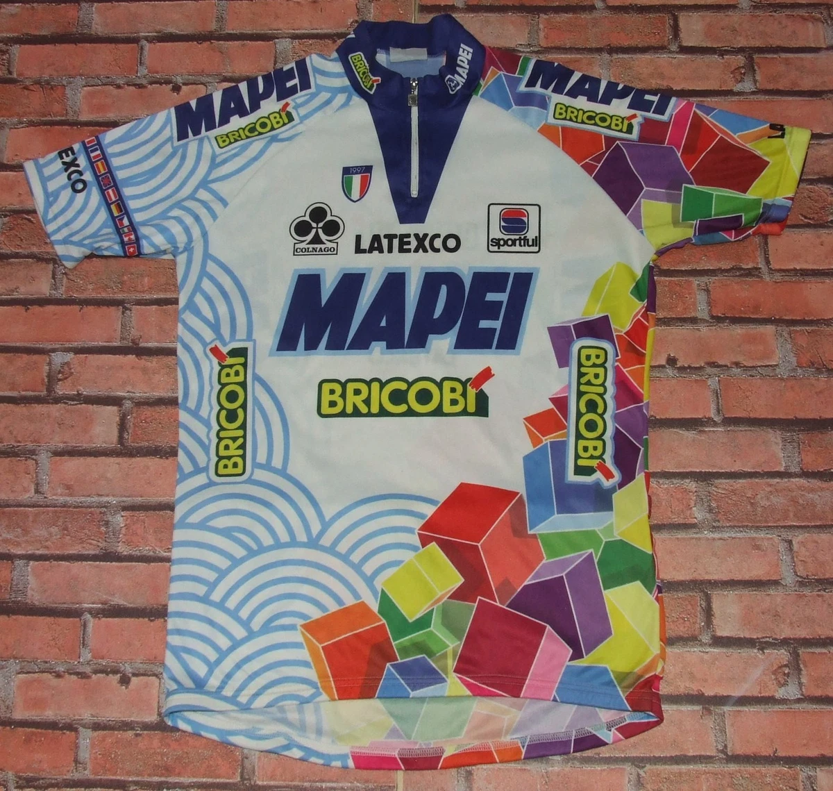 Mapei Latexco SPORTFUL Maillot de Vélo T-Shirt Maillot