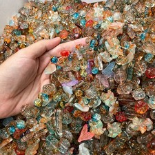 100g Glass beads lot jewelry making mix variety bead supplies Read Description