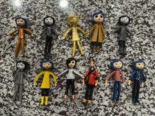 Figura NECA LAIKA Coraline Bendy Mini Serie NUEVO AUTÉNTICO CONJUNTO COMPLETO