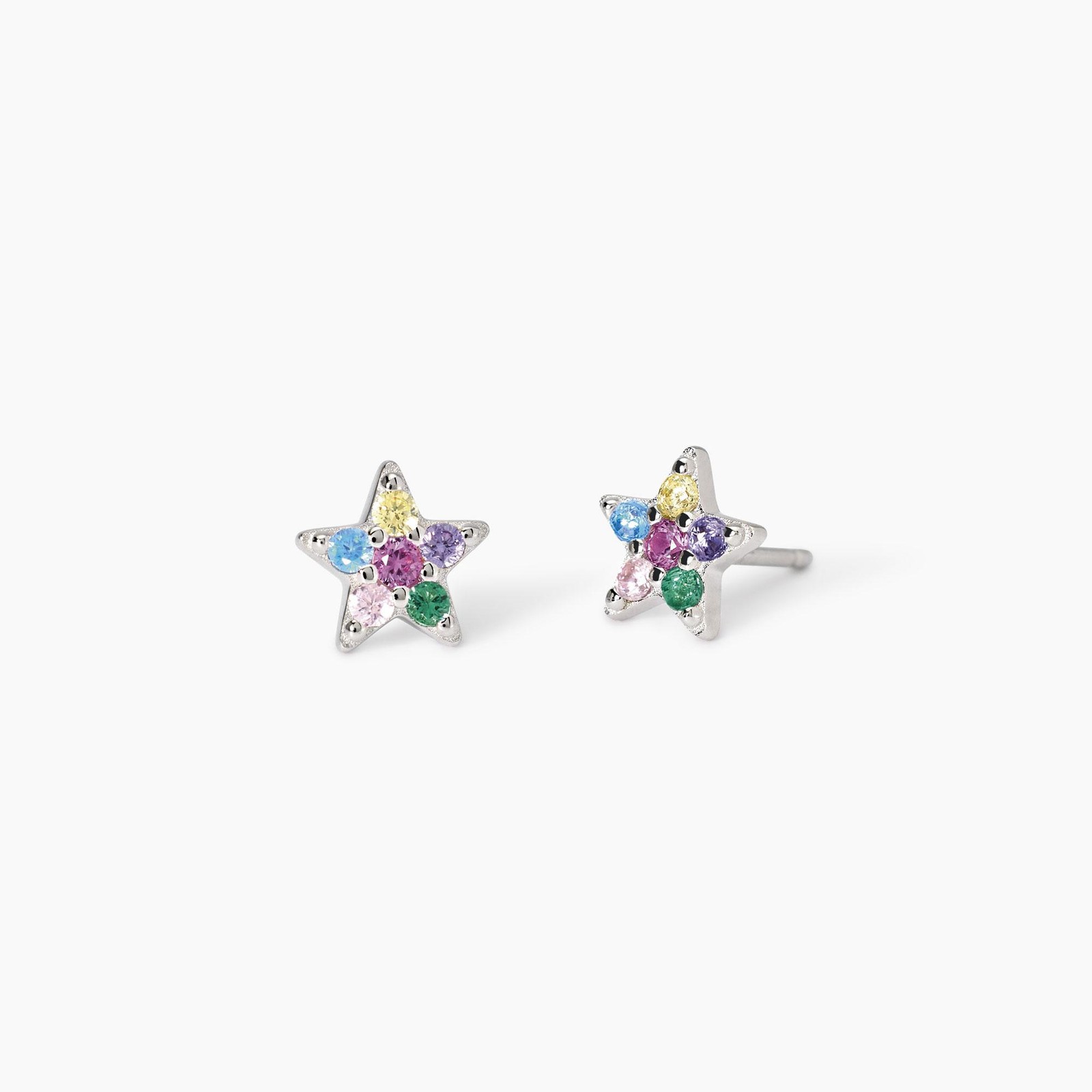Orecchini a Lobo Mabina Junior Etoile in Argento e Zirconi con Stella 563853
