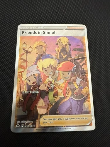 Pokémon TCG Crown Zenith Trainer Friends in Sinnoh Holo Ultra Rare Card 149/159