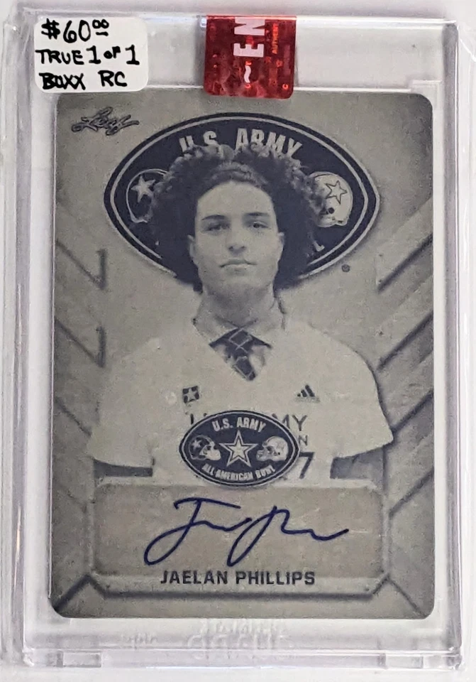 VERDADERO 1 de 1 🦅JAELAN PHILLIPS🦅 2017 PLACA DE IMPRESIÓN DE HOJAS NOVATO AUTOMÁTICO XRC EAGLES Foto 2 de 4