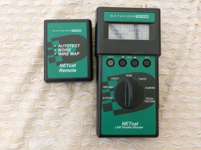 DATACOM TEXTRON NETcat 800 LAN Trouble Shooter Netzwerkkabeltester mit Fernbedienung