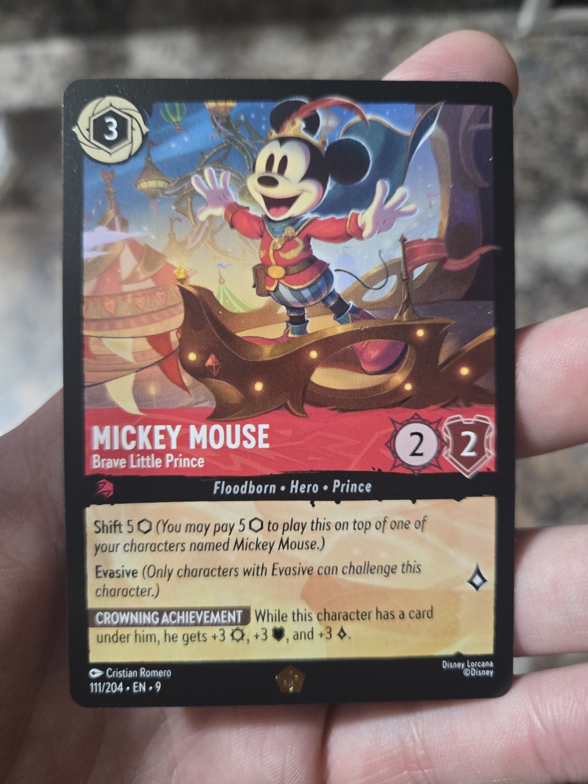 Mickey Mouse - Brave Little Prince 111/204 Fabled Regular