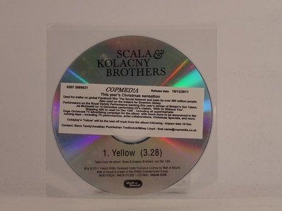 SCALA AND KOLACNY BROTHERS YELLOW (E84) 1 Track Promo CD Single including Plasti