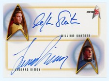 2001 Rittenhouse Star Trek 35th William Shatner/Leonard Nimoy HoloFEX Dual Auto