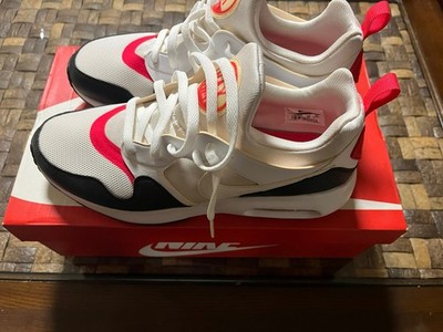 Nike Mens Air Max Prime 876068-102 White Black Running Shoes Lace Up Size 12
