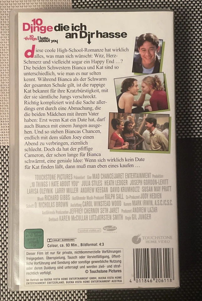 VHS „10 Dinge die ich an Dir hasse“ mit Heath Ledger - Bild 2 von 4