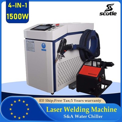 Raycus 1500W Laser Welding Cutting Machine Rust Paint Oil Remover CE EU Stock