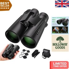 12x42 HD Waterproof Binoculars for Bird Watching & Stargazing - Compact Design